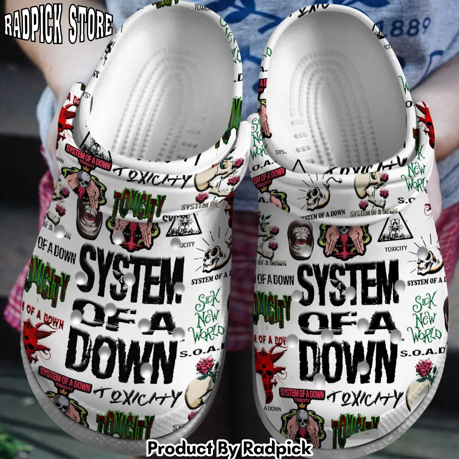 Radpick system of a down music clogs shoes comfortable for men women rp6521006